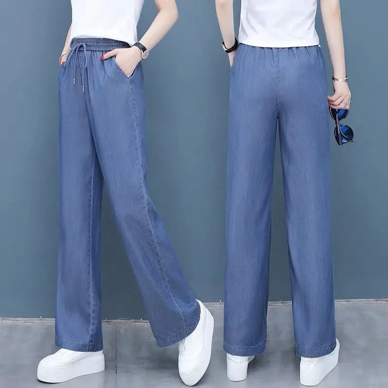 Calça Jeans Feminina - Soltinha, Elegante e Inovadora! BCSF06 - Calça Jeans Feminina - Soltinha, Elegante e Inovadora! Casa Tech 