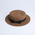 Chapéu de Palha Feminino Panamá CBF02 - Chapéu de Palha Feminino Panamá Casa Tech Marrom Adulto 56-58cm 