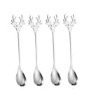 Colheres de Natal 4 peças DEC8 - Colheres de Natal 4 peças Casa Tech Rena Prata