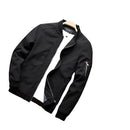 Jaqueta Masculina Bomber com Ziper G10P10 - Jaqueta Masculina Bomber com Ziper Casa Tech Loja Preto P
