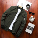 Jaqueta Masculina Bomber com Ziper G10P10 - Jaqueta Masculina Bomber com Ziper Casa Tech Loja Verde P