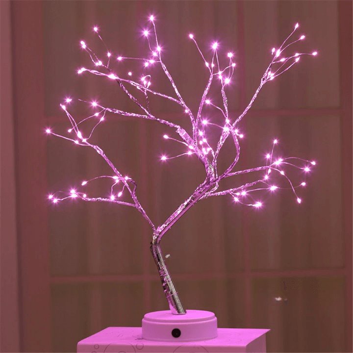 Luminária Árvore Decorativa PRE5 - Luminária Árvore Decorativa Casa Tech Loja Rosa 
