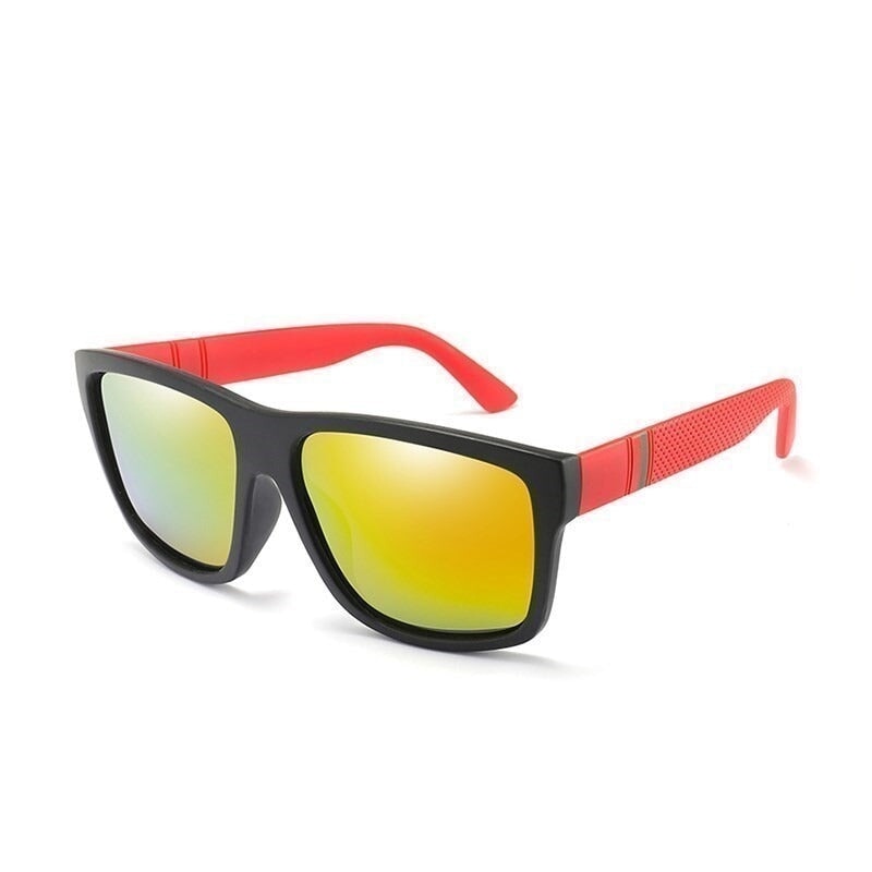 Óculos de Sol Masculino Polarizado 0 Casa Tech Vermelho e Preto 