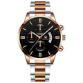 Relógio de Luxo para Homens de Negócios G2P28 - Relógio de Luxo para Homens de Negócios Casa Tech Loja Prata Bronze Preto 