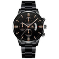 Relógio de Luxo para Homens de Negócios G2P28 - Relógio de Luxo para Homens de Negócios Casa Tech Loja Preto e Bronze 