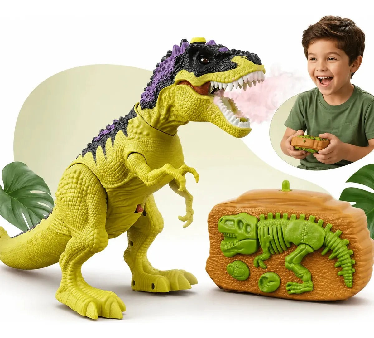 Dinossauro de Brinquedo com Controle Remoto