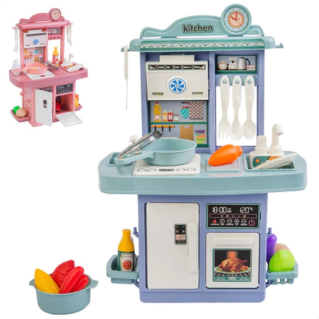 Cozinha Completa de Brinquedo Infantil Solta Água e Som