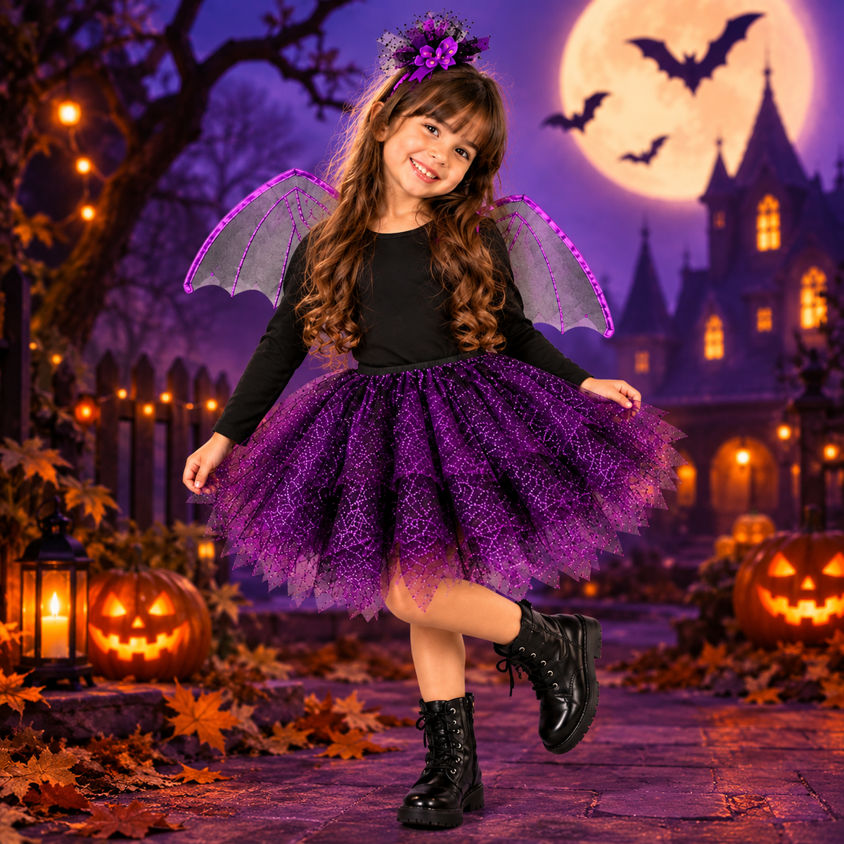 Fantasia de Halloween Menina Bruxa