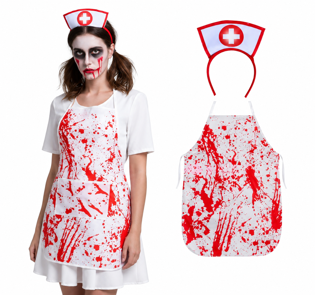 Fantasia Halloween Enfermeira Sangrenta Feminina