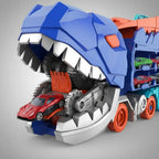 Caminhão Dinossauro Engolidor e Porta Carrinhos