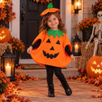 Fantasia de Halloween Abóbora Infantil e Adulto