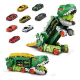 Caminhão Dinossauro Engolidor e Porta Carrinhos