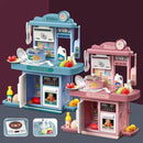 Cozinha Completa de Brinquedo Infantil Solta Água e Som