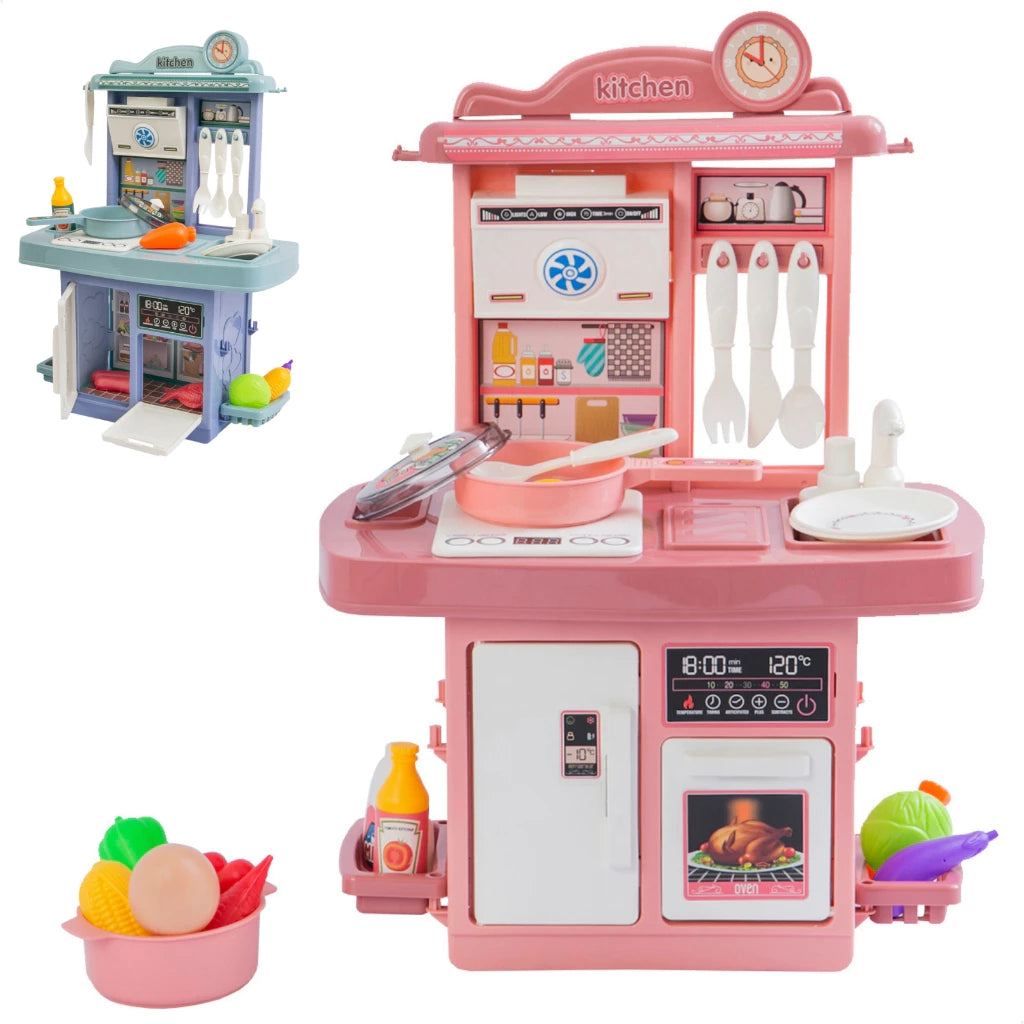 Cozinha Completa de Brinquedo Infantil Solta Água e Som