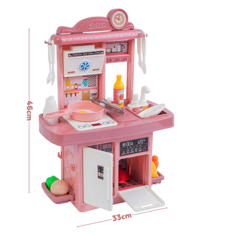 Cozinha Completa de Brinquedo Infantil Solta Água e Som
