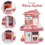 Cozinha Completa de Brinquedo Infantil Solta Água e Som