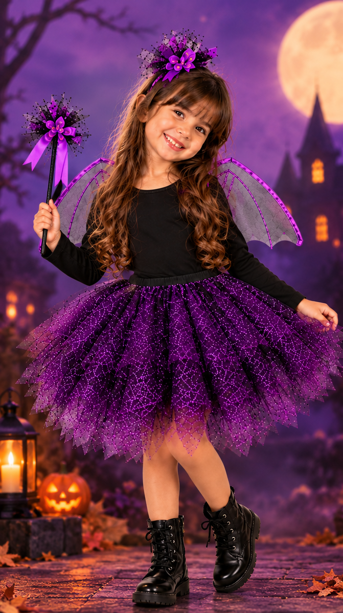 Fantasia de Halloween Menina Bruxa