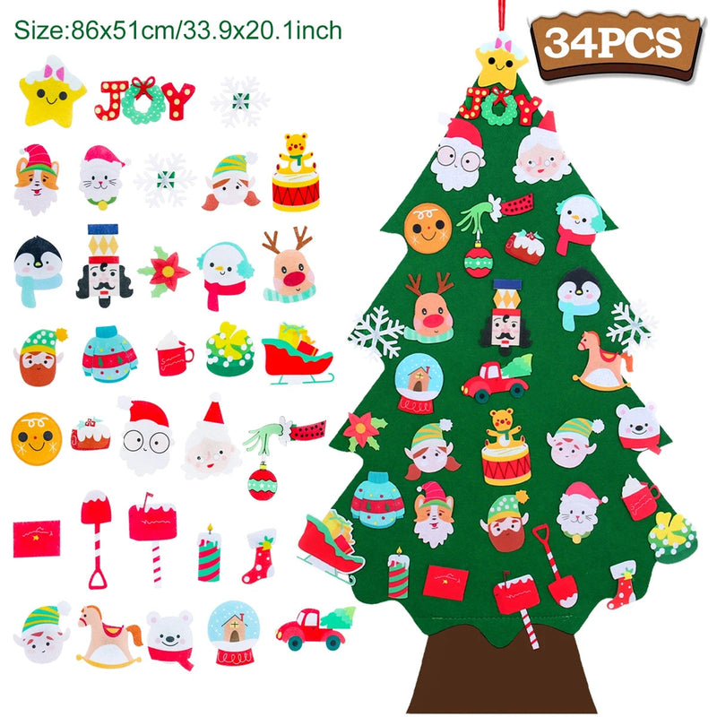 Árvore de Natal | Árvore de Natal Infantil DIY DEC16 - Árvore de Natal | Árvore de Natal Infantil DIY Casa Tech 34 peças 