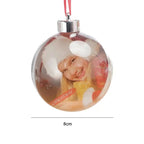 Bola de Natal Transparente Personalize com Foto DEC18-Bola de Natal Transparente Personalize com Foto Casa Tech 