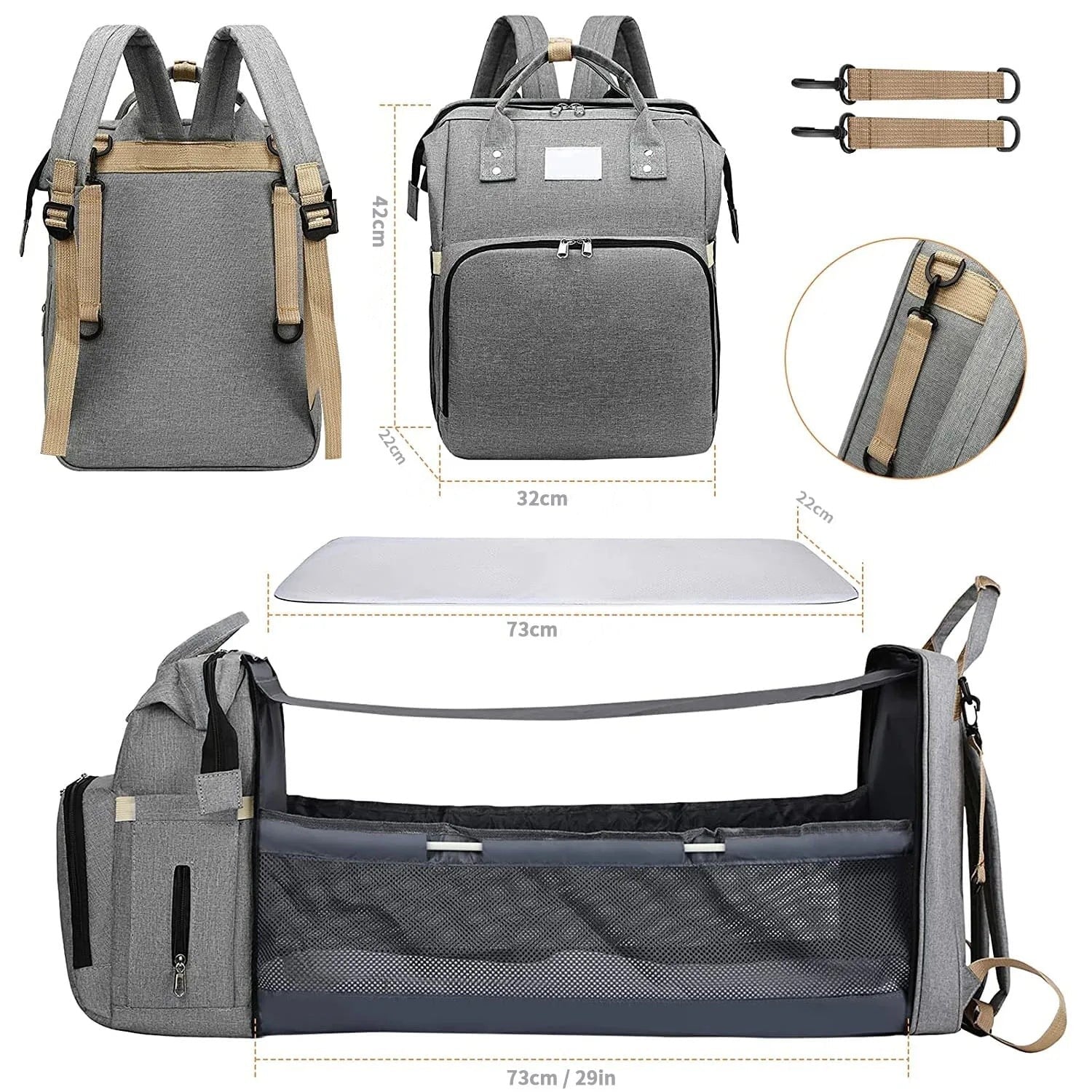 Bolsa Maternidade Grande de Luxo MEB12- Bolsa Maternidade Grande de Luxo Casa Tech 