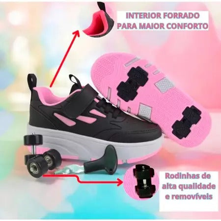 Tênis com Rodinha para Meninas e Meninos