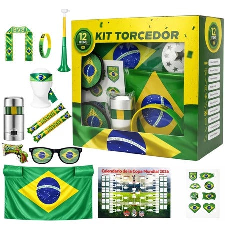 Kit Torcedor Brasil - Copa do Mundo