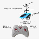 Helicóptero de Brinquedo com Controle Remoto