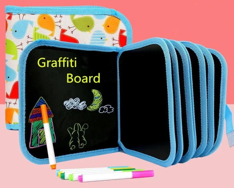 Caderno de Desenho Infantil Reutilizável BRI30-Caderno de Desenho Infantil Reutilizável Casa Tech 