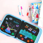 Caderno de Desenho Infantil Reutilizável BRI30-Caderno de Desenho Infantil Reutilizável Casa Tech 