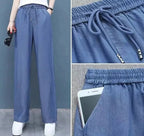 Calça Jeans Feminina - Soltinha, Elegante e Inovadora! BCSF06 - Calça Jeans Feminina - Soltinha, Elegante e Inovadora! Casa Tech 
