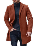 Casaco Sobretudo Masculino Longo JCM33-Casaco Sobretudo Masculino Longo Casa Tech Café M 