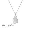 Colar Para Mãe - Presente Dia das Mães PPE04-Colar Para Mãe - Presente Dia das Mães Casa Tech Pregnant Woman-Steel 