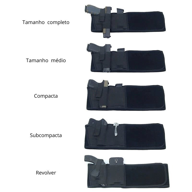 Coldre Velado Abdominal Tático CAC07 - Coldre Velado Abdominal Tático Casa Tech 