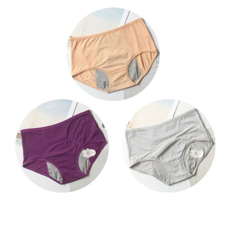 COMPRE 1 LEVE 3 - Calcinha Absorvente Confort LIF22 - Compre 1 Leve 3 - Calcinha Absorvente Confort Casa Tech 