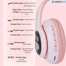 Fone de Ouvido Orelha de Gatinho com Led - Headphone AEV18- Fone de Ouvido Orelha de Gatinho com Led - Headphone Casa Tech 