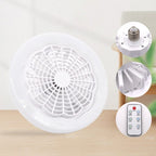 Lâmpada Turbo Led 2 em 1 Ultra Potente Luminária Ventilador Casa Tech 