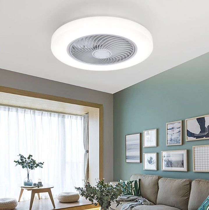Lâmpada Turbo Led 2 em 1 Ultra Potente Luminária Ventilador Casa Tech 