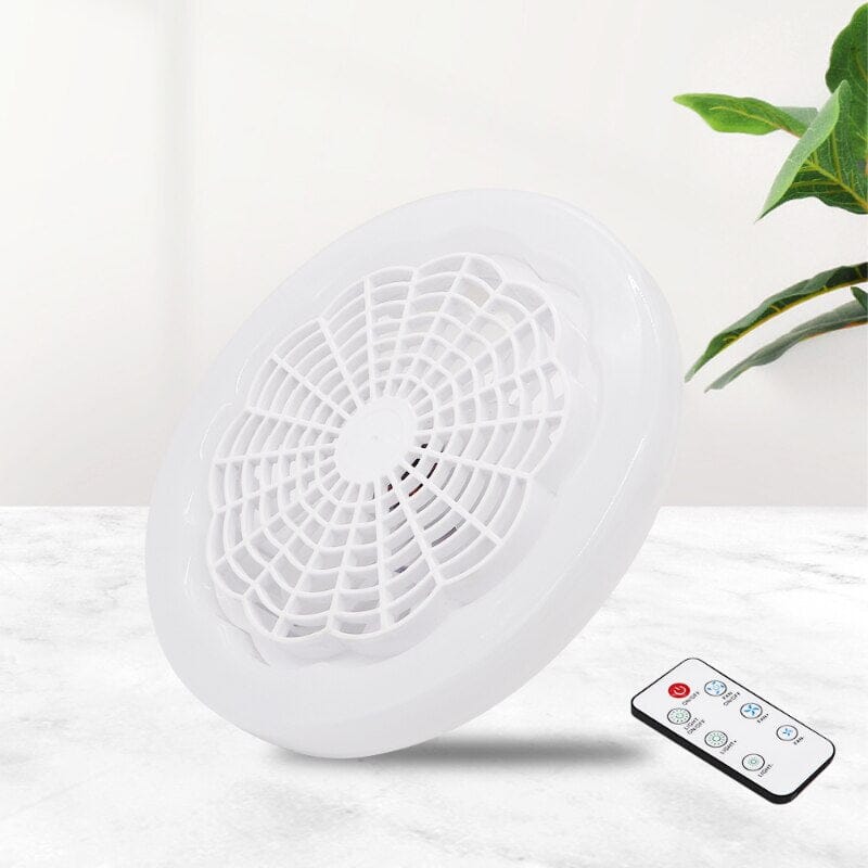 Lâmpada Turbo Led 2 em 1 Ultra Potente Luminária Ventilador Casa Tech 