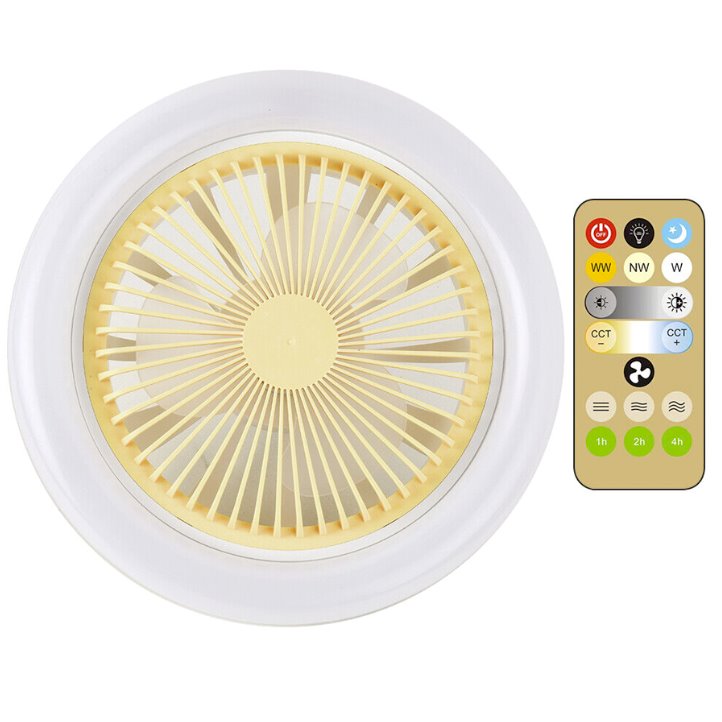 Lâmpada Turbo Led 2 em 1 Ultra Potente Luminária Ventilador Casa Tech 