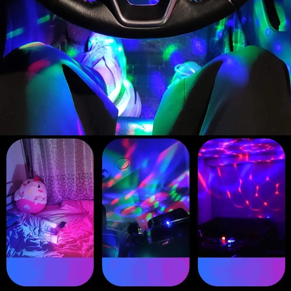 Mini Globo de Luz de Festa USB Discoteca ATC24- Mini Globo de Luz de Festa USB Discoteca Casa Tech 