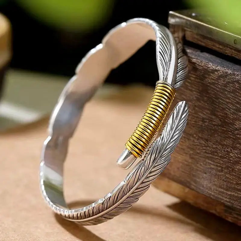 Pulseira de Aço Masculina Pena JSF27-Pulseira de Aço Masculina Pena Casa Tech 