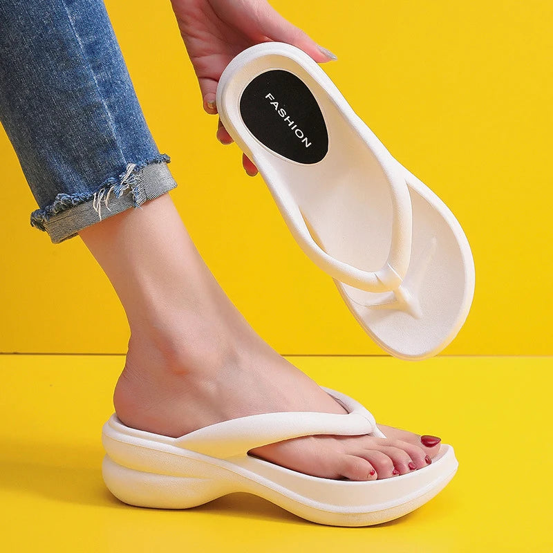 Sandália Feminina Confortável Fashion Casa Tech WHITE 39-40 