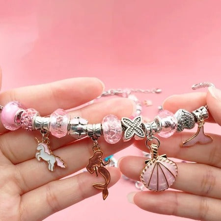 Kit crie Pulseira e Colar para Meninas + Porta-joias