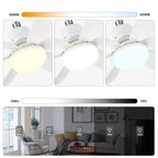 Ventilador de Teto com Luminária + Controle Remoto UTI45-Ventilador de Teto com Luminária + Controle Remoto Casa Tech 