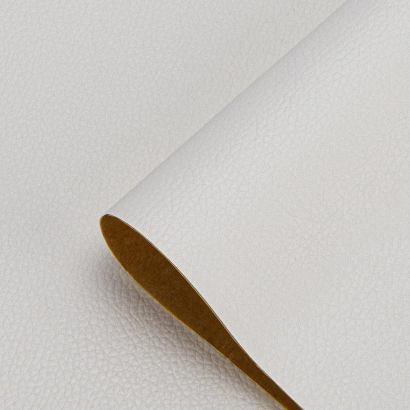 Adesivo de Couro para Reparo de Sofá UTI40 - Adesivo de Couro para Reparo de Sofá Casa Tech Branco 35 x 50 cm 