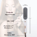 Anion Hair Escova Alisadora 3 em 1 - Alisa, Seca e Hidrata com luzes de Íons G3P9 - Anion Hair Escova Casa Tech Loja 