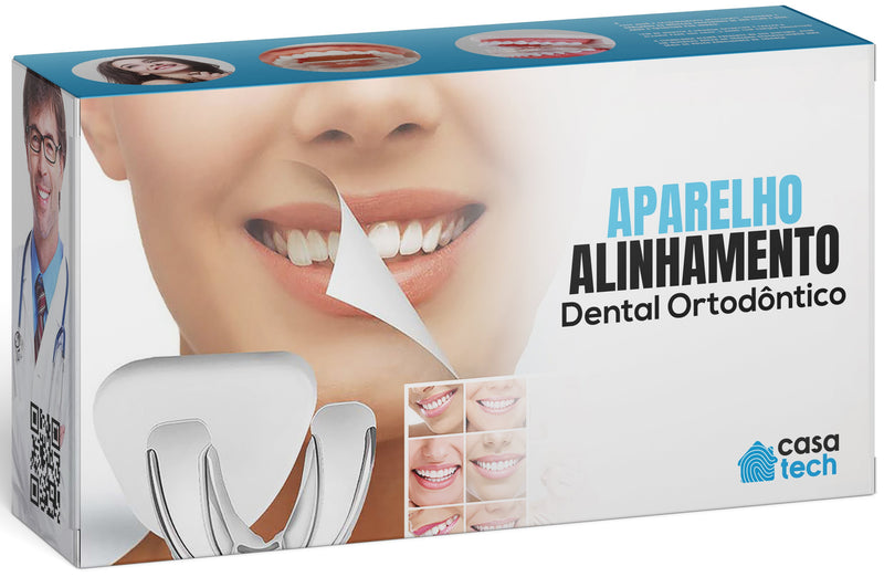 Aparelho Alinhamento Dental Ortodôntico 3 em 1 TER09 - Aparelho Alinhamento Dental Ortodôntico 3 em 1 Casa Tech 