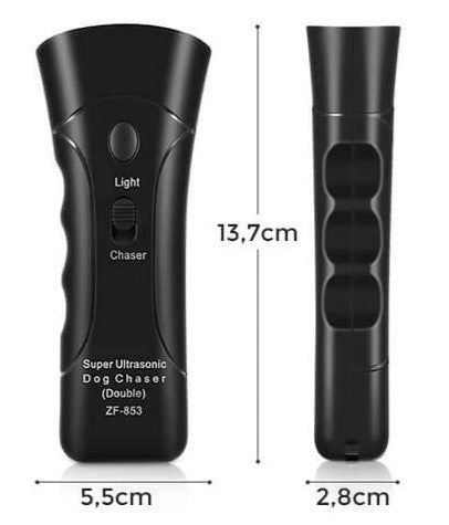 Aparelho Anti Latido - SilenPro Adestrador de Cães Ultrassônico com lanterna de comandos G2P12 - Aparelho Anti Latido Casa Tech Loja 