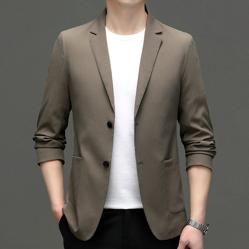Blazer Masculino Casual JCM31 - Blazer Masculino Casual Casa Tech Marrom P 