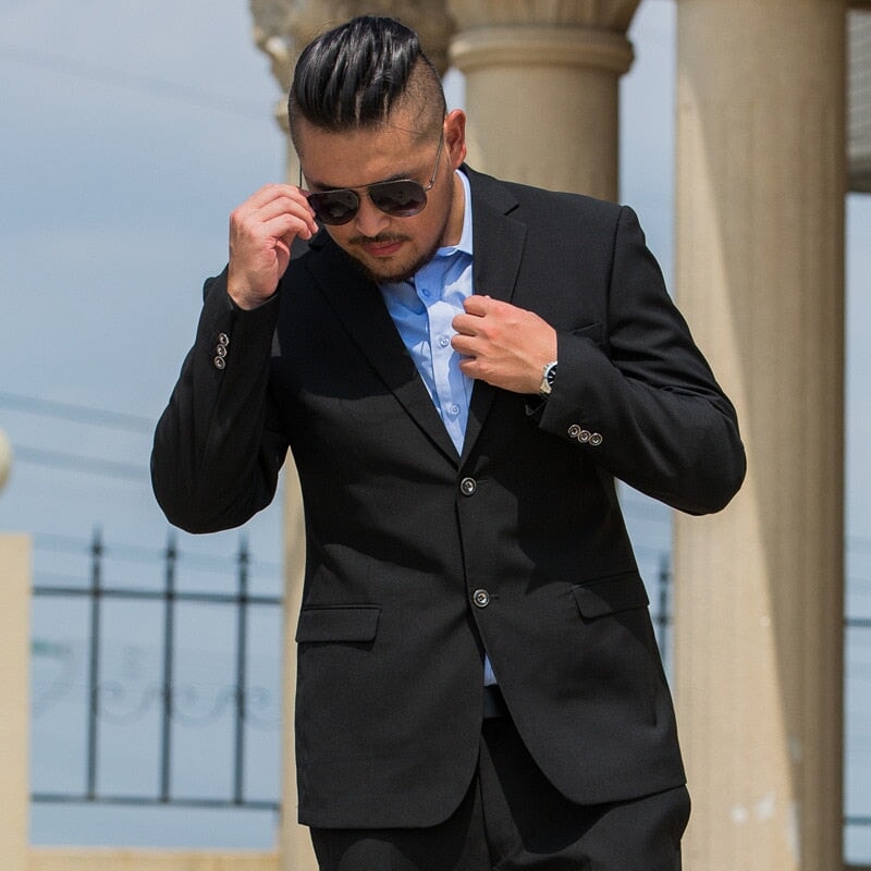 Blazer Masculino Slim Plus Size BZM04 - Blazer Masculino Slim Plus Size Casa Tech 